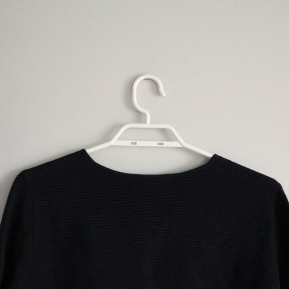 Uniqlo Men's Sz Lrg Blue V-Neck Ribbed Stretch Long Sleeve Pullover Sweater - Picture 6 of 11